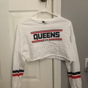 Long sleeve crop top